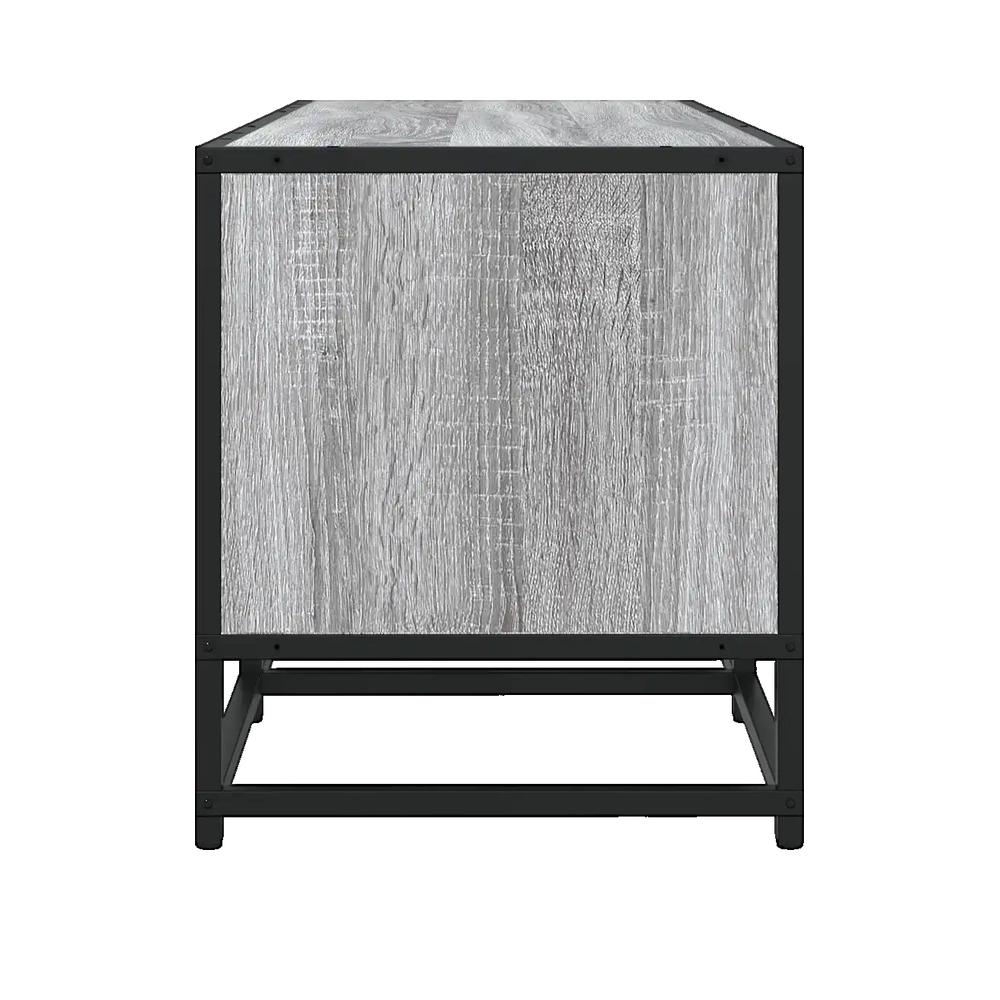 vidaXL Meuble TV sonoma gris 210x35x41 cm bois d'ingénierie - 2