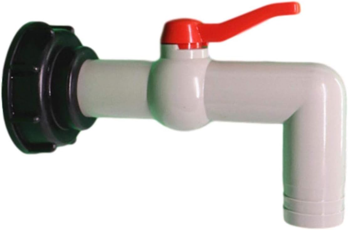 Adapter do zaworu IBC 1000L - gwint S60x6, wyjście 32 mm - do zbiornika na wodę, nawadniania, ogrodu, szybkiego opróżniania