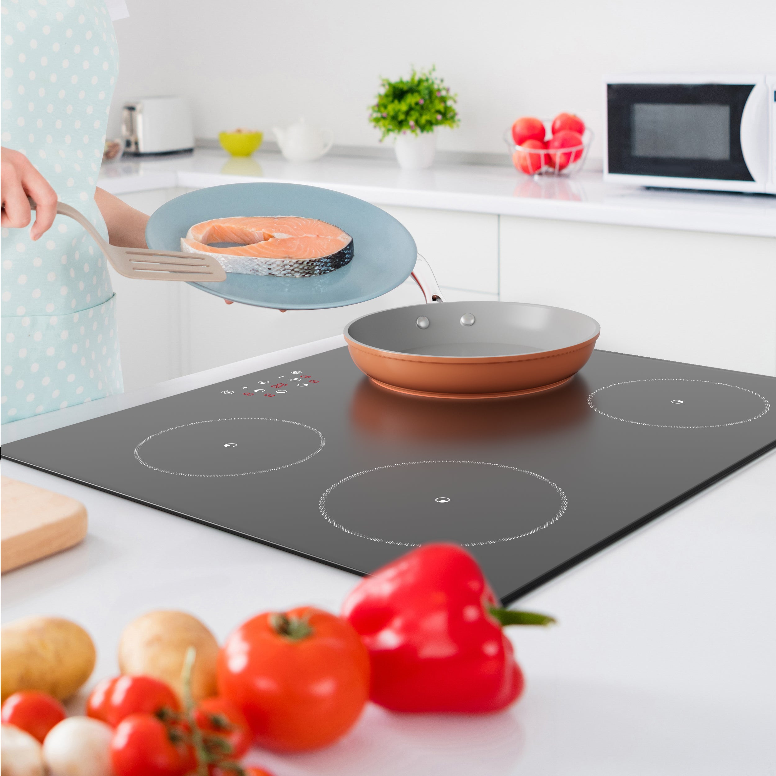 CIARRA Placa de Indução 59Cm 6000W Timer Touch Button CD4BIH-D - 7