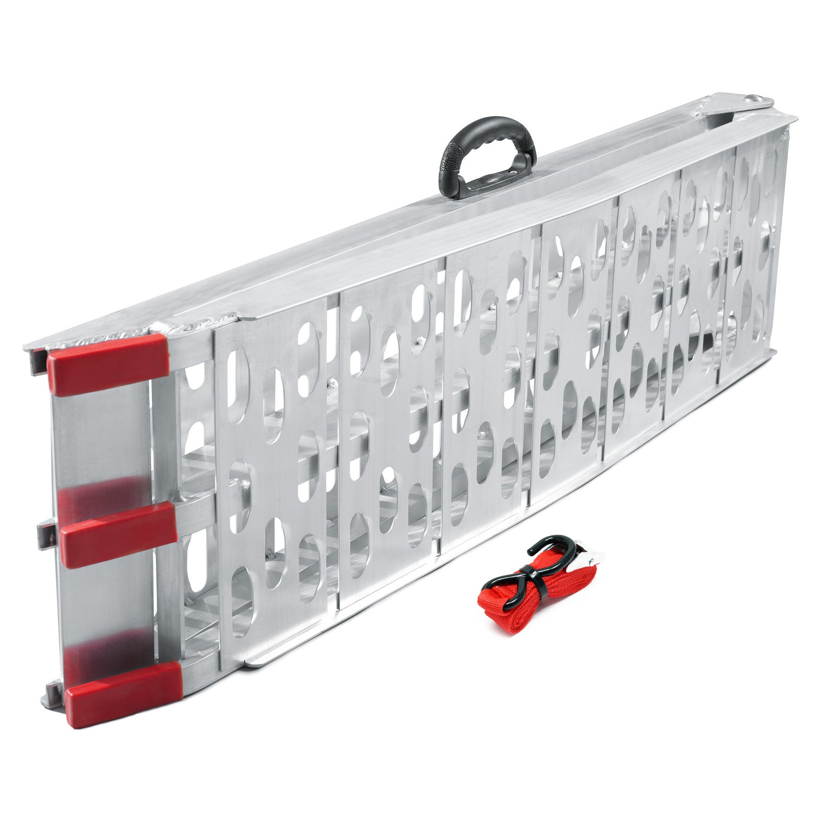 Lot De 2 Rampes De Chargement Pliable Wiltec 1820 X 305 Mm - 400 Kg - Aluminium - Moto Quad ATV Remorque