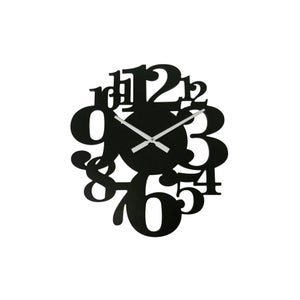 Orologio Da Parete di Grandi Dimensioni Big Lux Nero Arti & Mestieri