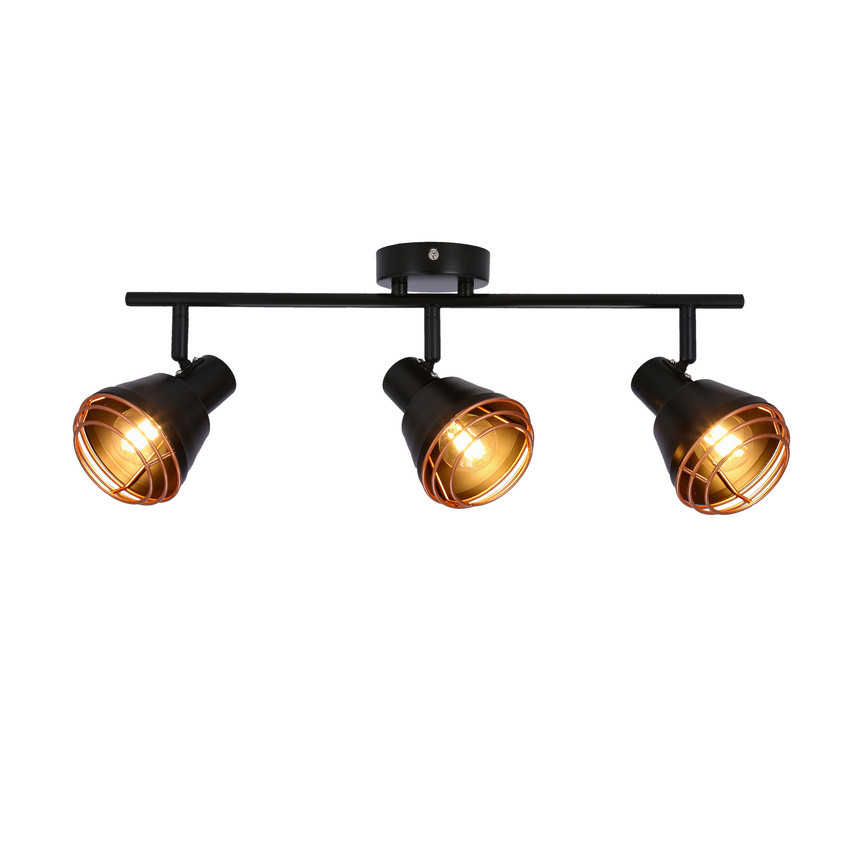 Lampa sufitowa wisząca Neria czarno-miedziana 3xE14x40W wym: 15 x 18 cm metal Candellux - 4
