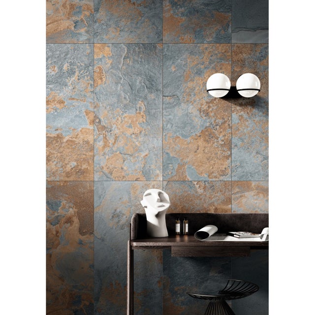 Carrelage intérieur Lake blue imitation ardoise 60x30cm