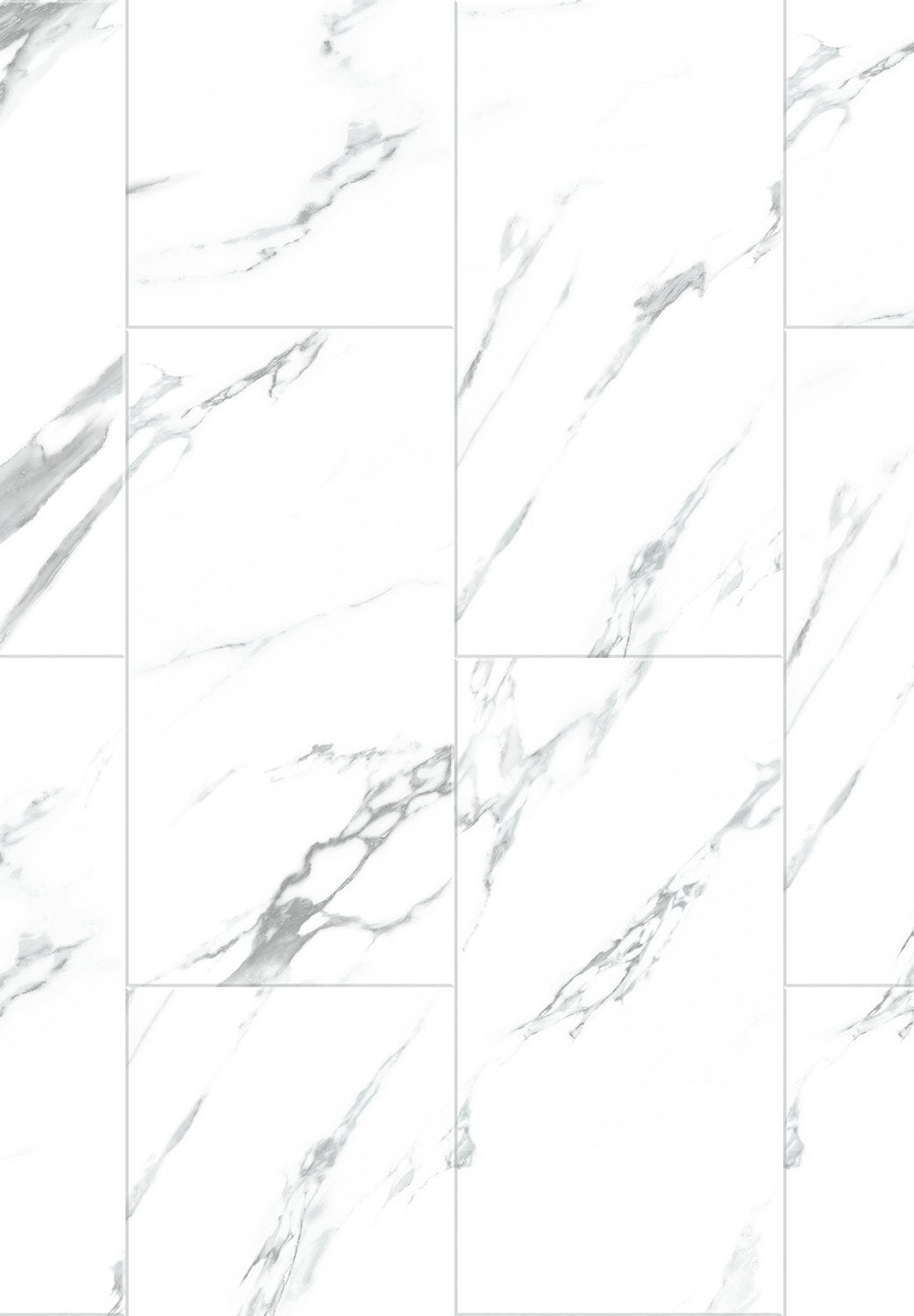 Mexen Glacier White panele winylowe 610 x 305 mm LVT Dryback 2,5 mm, podkład, 4 V-Fuga, Jazz White - F1451-0610-305-255-4V1-01