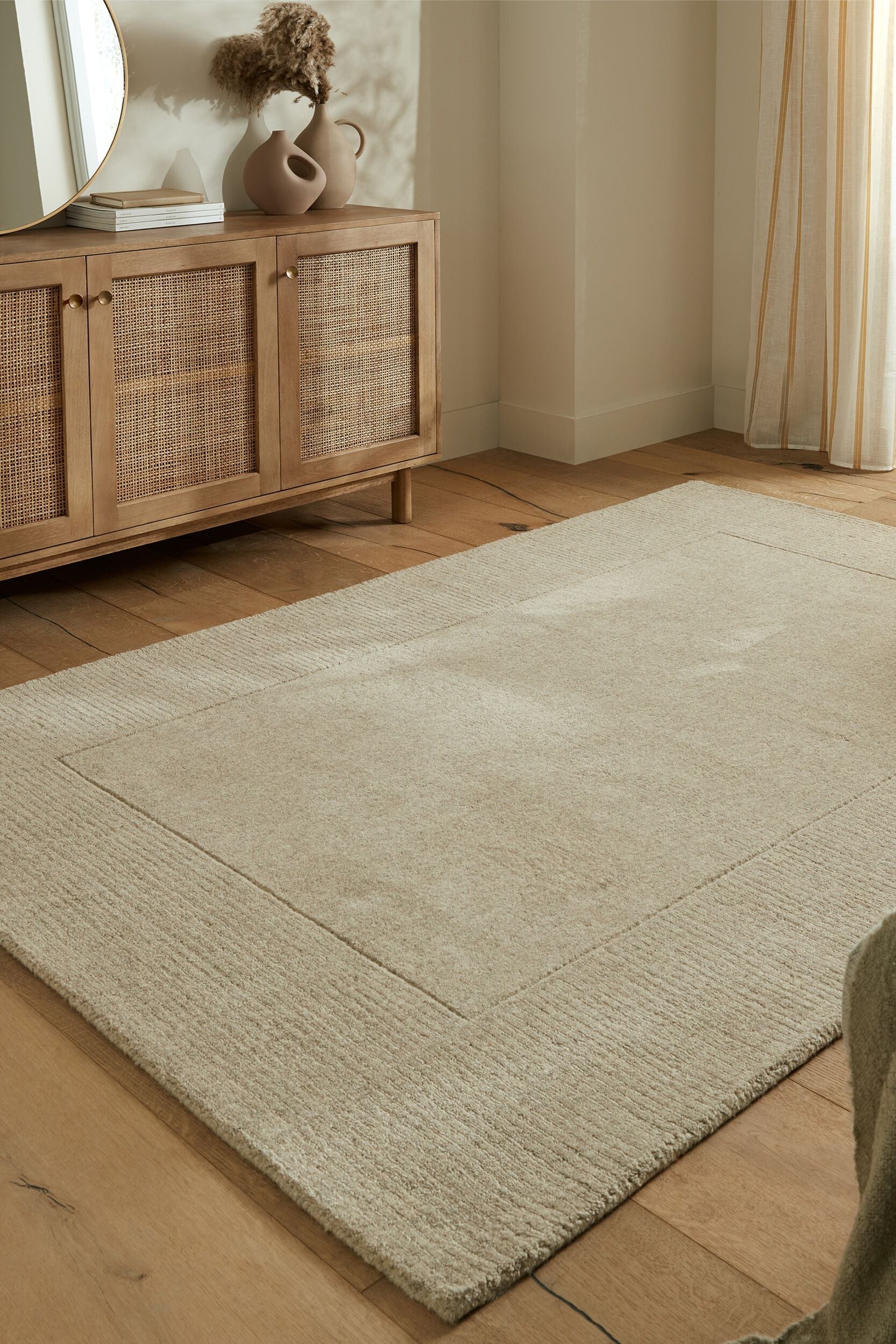 Tapis de salon uni en laine LEONE 160x230 cm - 2