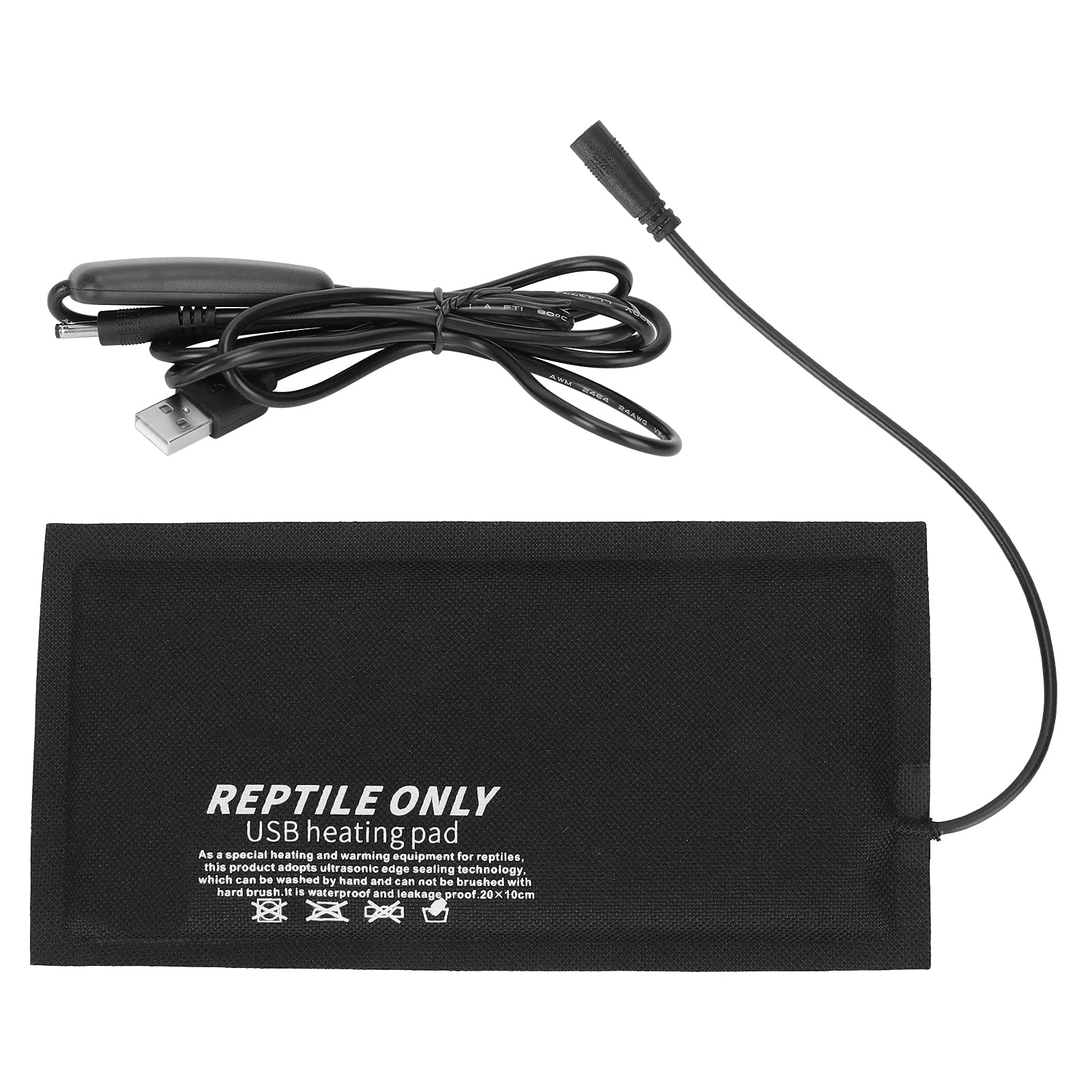 Mata grzewcza dla gadów z regulatorem temperatury, mata grzewcza USB dla gadów,