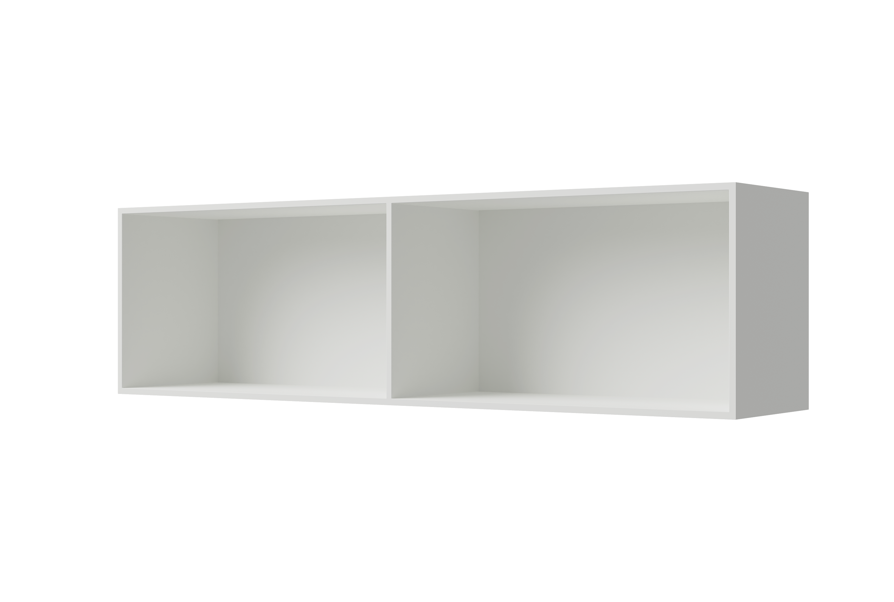 Bernstein - niche douche murale blanche fonte minérale étagère rangement douche salle de bain encastrable ba2520 - 25x20x90cm - blanco mate