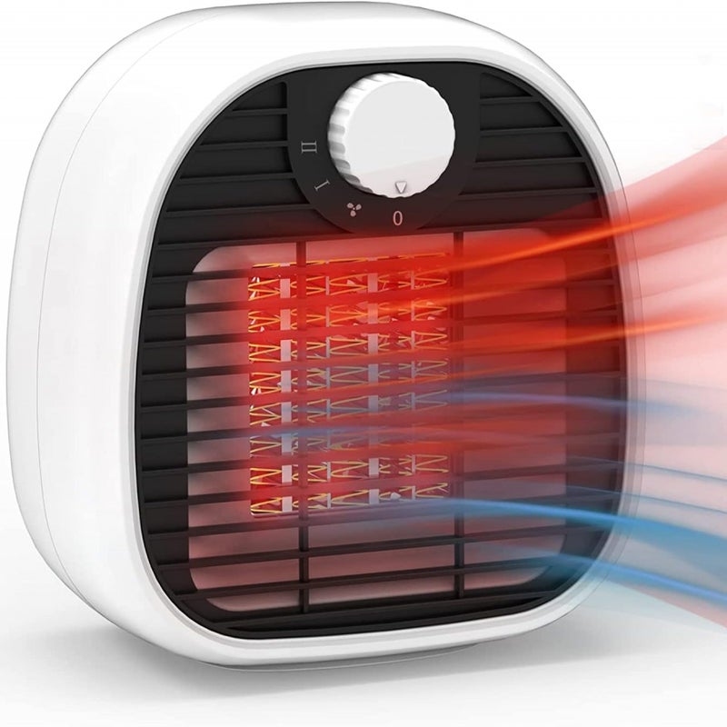 Grzejnik - Termowentylator - 1000 W - Poziom grzania 3 - 1 sztuka - Biały