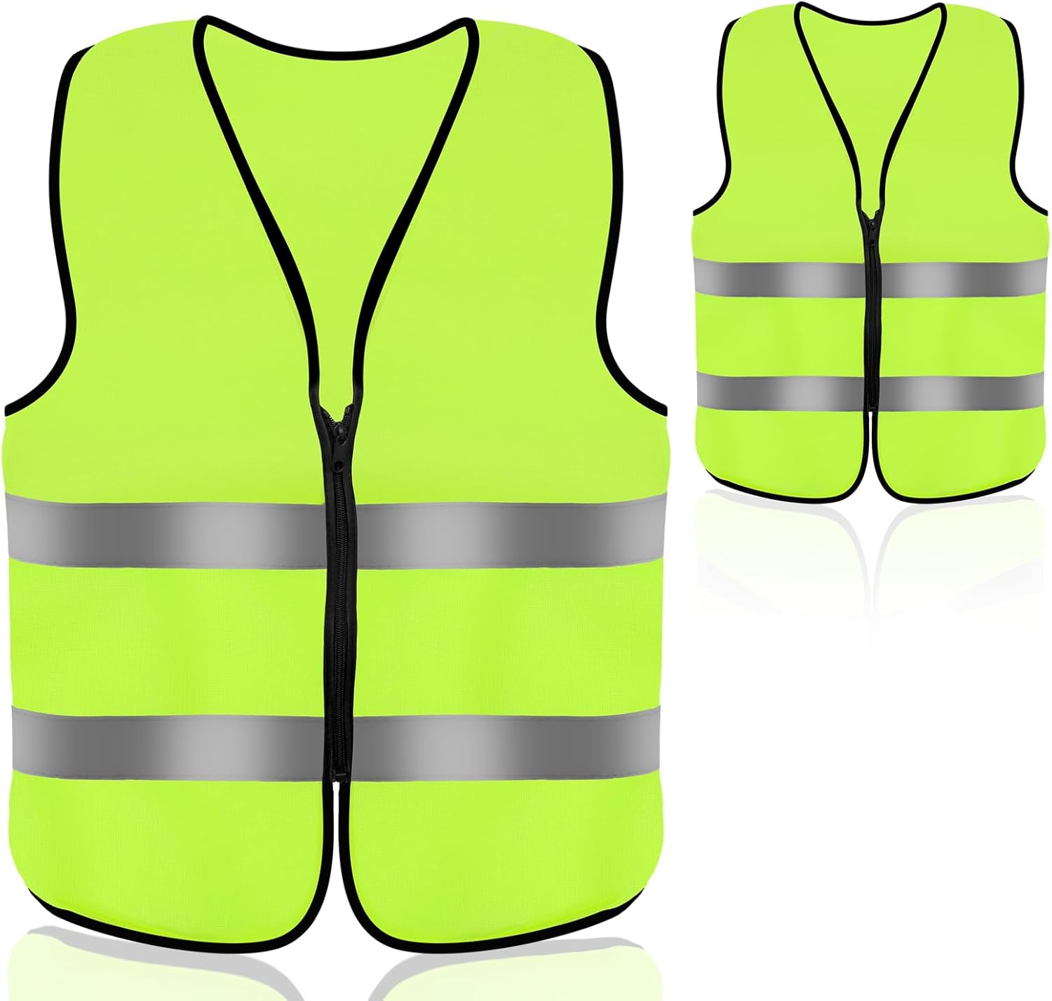Gilet de sécurité réfléchissant de style fermeture éclair pour chantier, costume de protection de sécurité - Chine Vêtements de sécurité réfléchissants et gilet réfléchissant prix