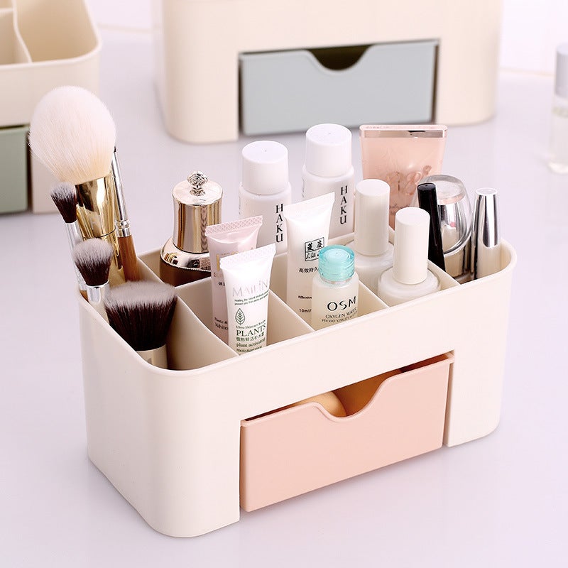 Tiroir de rangement pour organisateurs de maquillage cosmétique, boîtes de rangement de maquillage de vanité multifonctions, organisateurs de bureau - 5