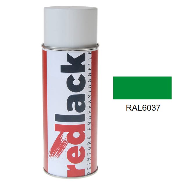 Aerosol de pintura - spray - 400 ml - RAL 6037 Acabado satinado - Verde ...