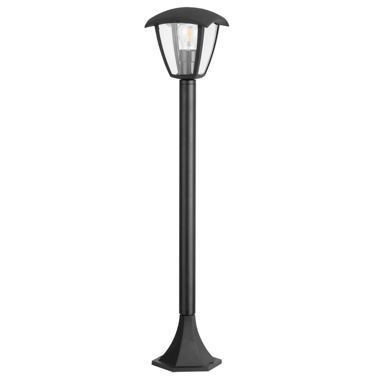 Lampa ogrodowa stojąca Igma czarny mat 1xE27x12W IP44 wym: 88 x 15,5 x 15,5 cm aluminium Polux