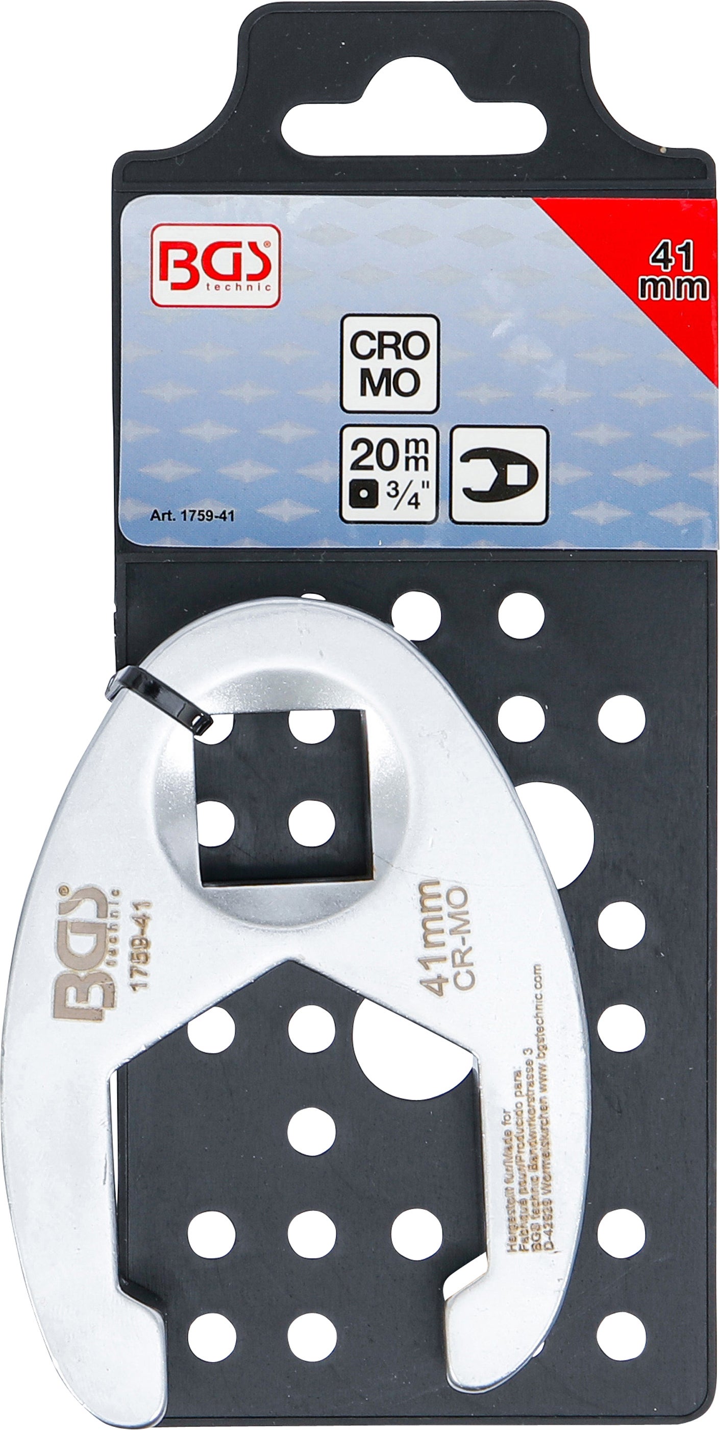 BGS Clé col de cygne | 20 mm (3/4) | 41 mm - 3