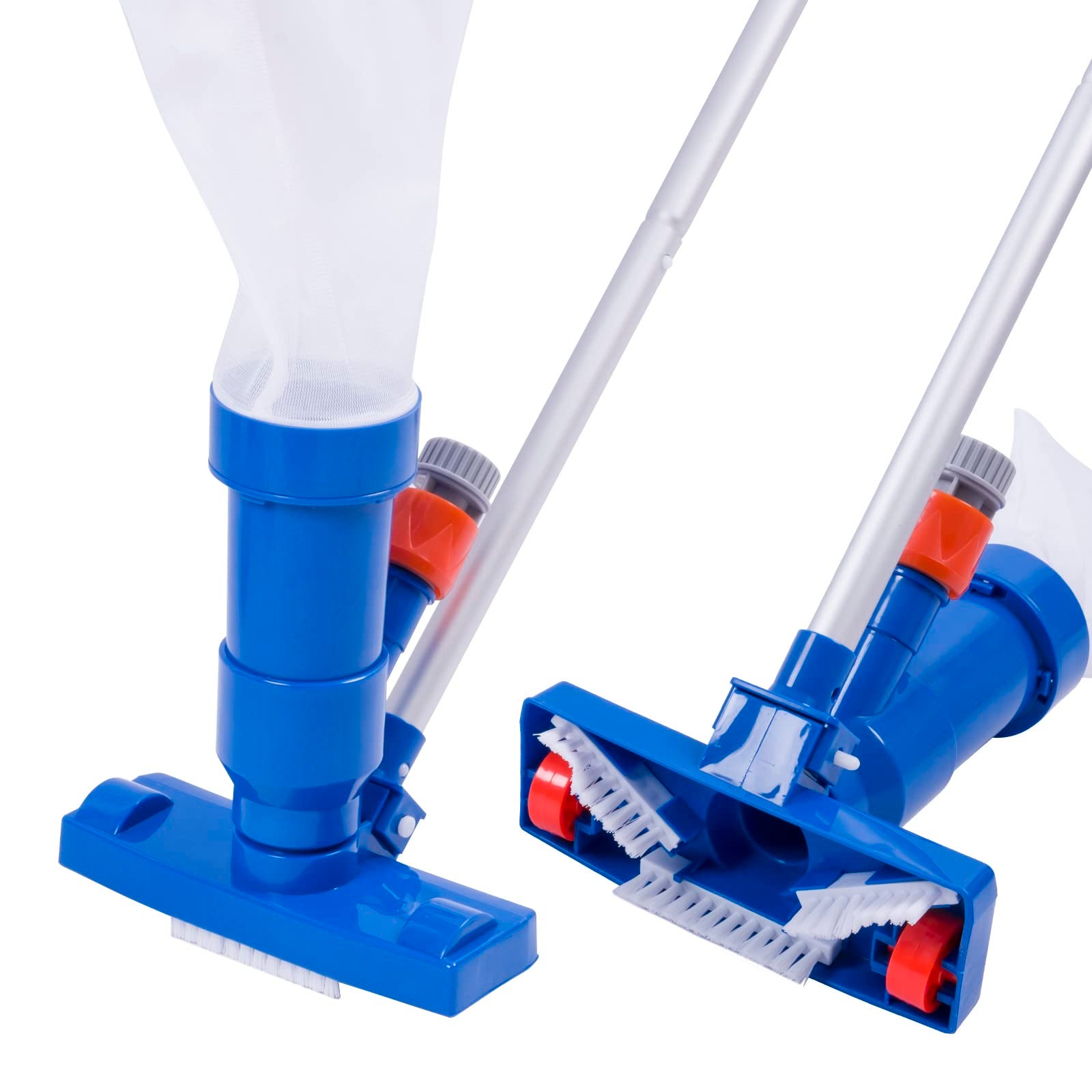 Aspirateur De Piscine Manuel 150 Cm - Fonctionne Avec Tuyau D'arrosage - Avec Brosse Et Sac Filet - Pour Spa, Petit Bassin, Fontaine