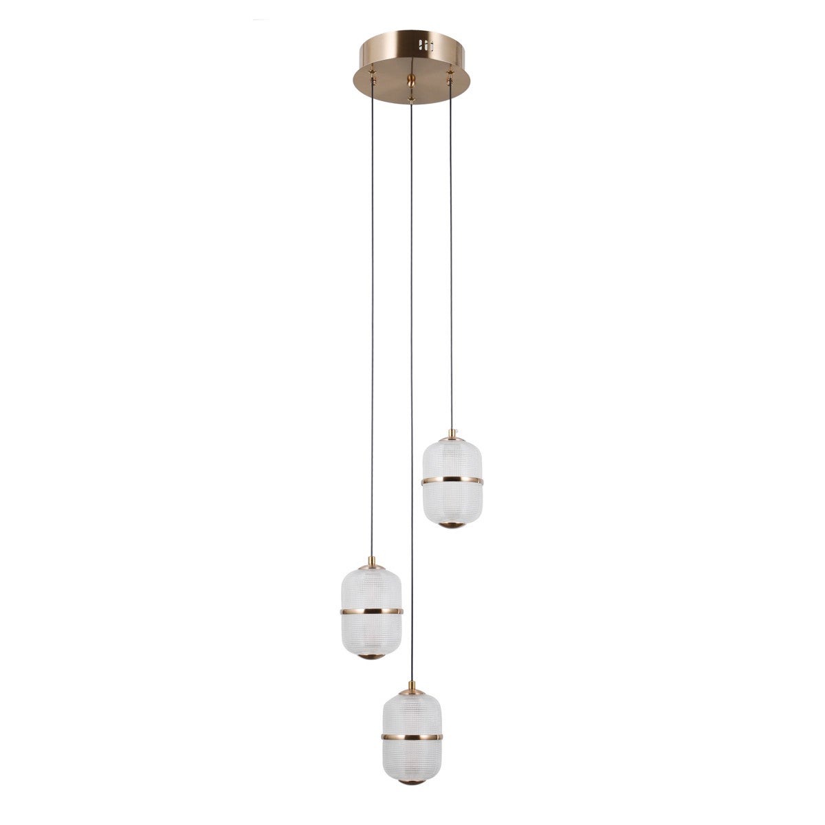 Lampa wisząca ALANI LED 15W Ciepła biel 1170lm złota wym: 120 x 26 x 26 cm Italux