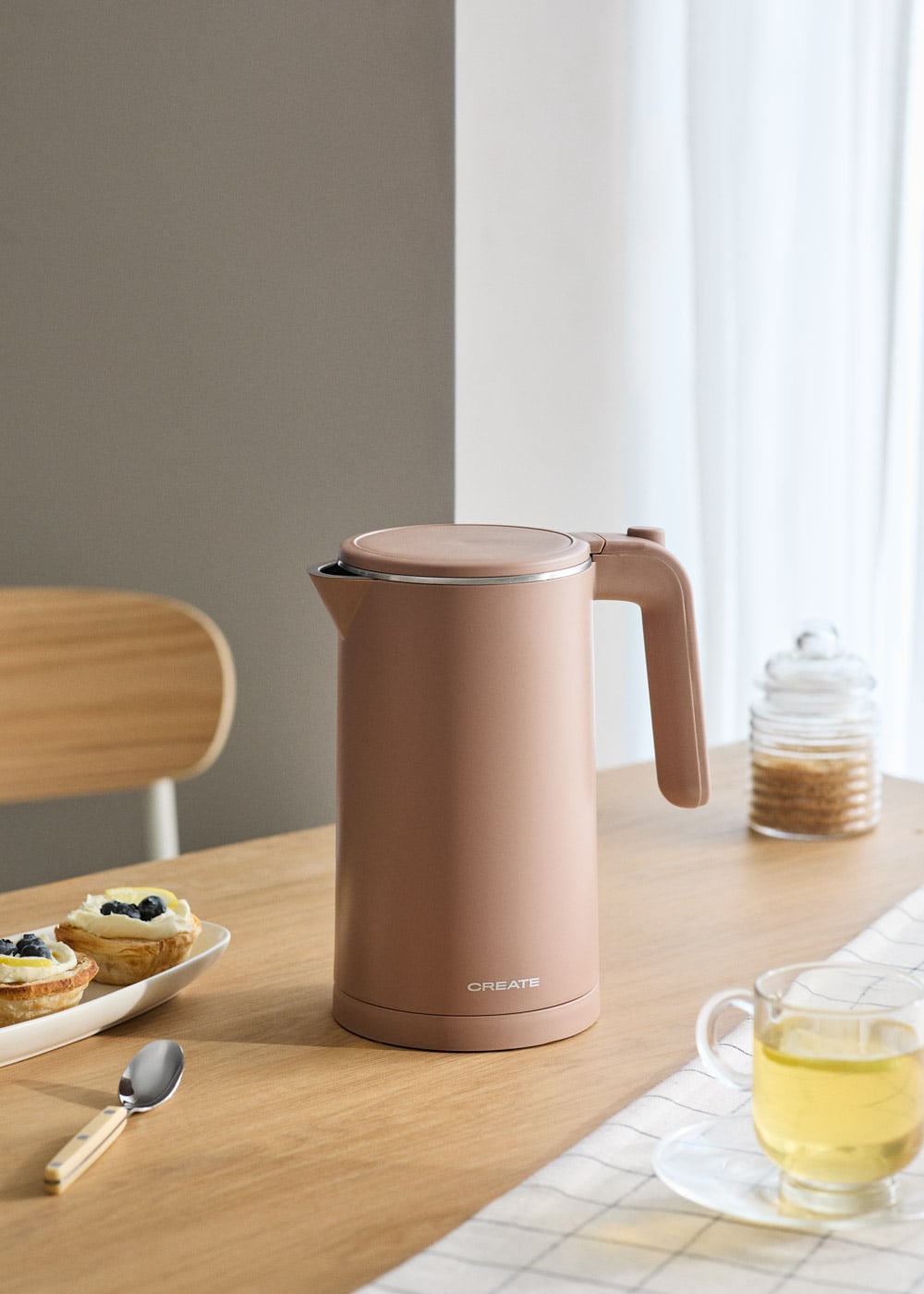 CREATE - KETTLE STUDIO PRO - Czajnik elektryczny 1L z regulacją temperatury - Moka