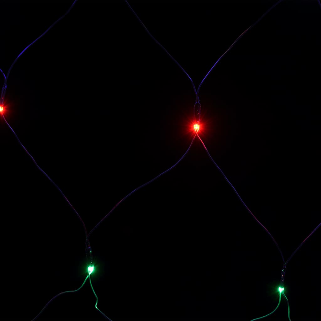 Red de luces navideñas de colores 3x3 m 306 LED Interior/exterior - 5