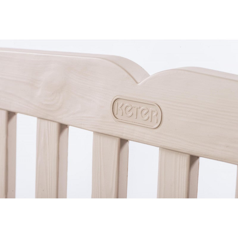 Cassapanca in Resina Eden Storage Bench Beige Cm. 140X60X84H Keter - 2