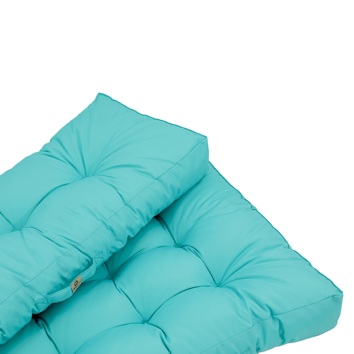 Coussins matelas pour palette 120X80X20 en polyester bleu caraïbes - 7
