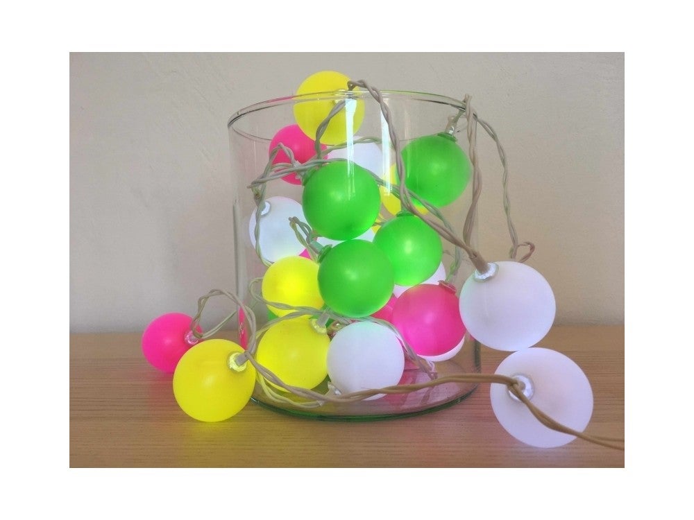 Lot De 2 Boules Lumineuses Multicolores Rechargeable BOBBY C 40 Cm