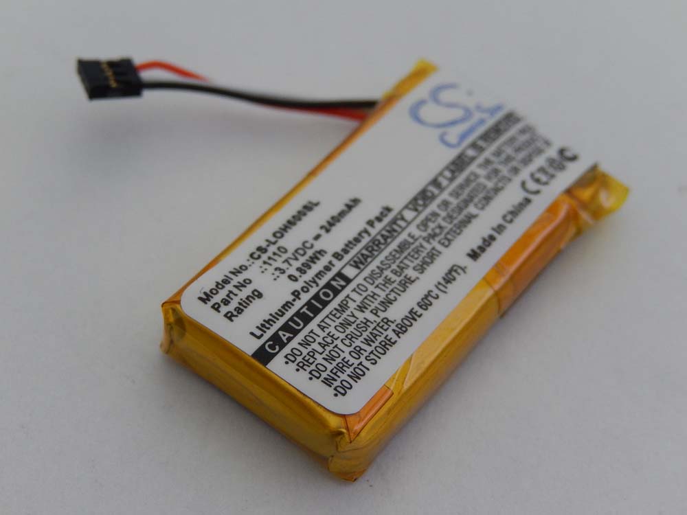Batterie Li-Polymer 240mAh Type 1110 Pour Logitech H600 - Neuve, Générique, EAN 4894128097716