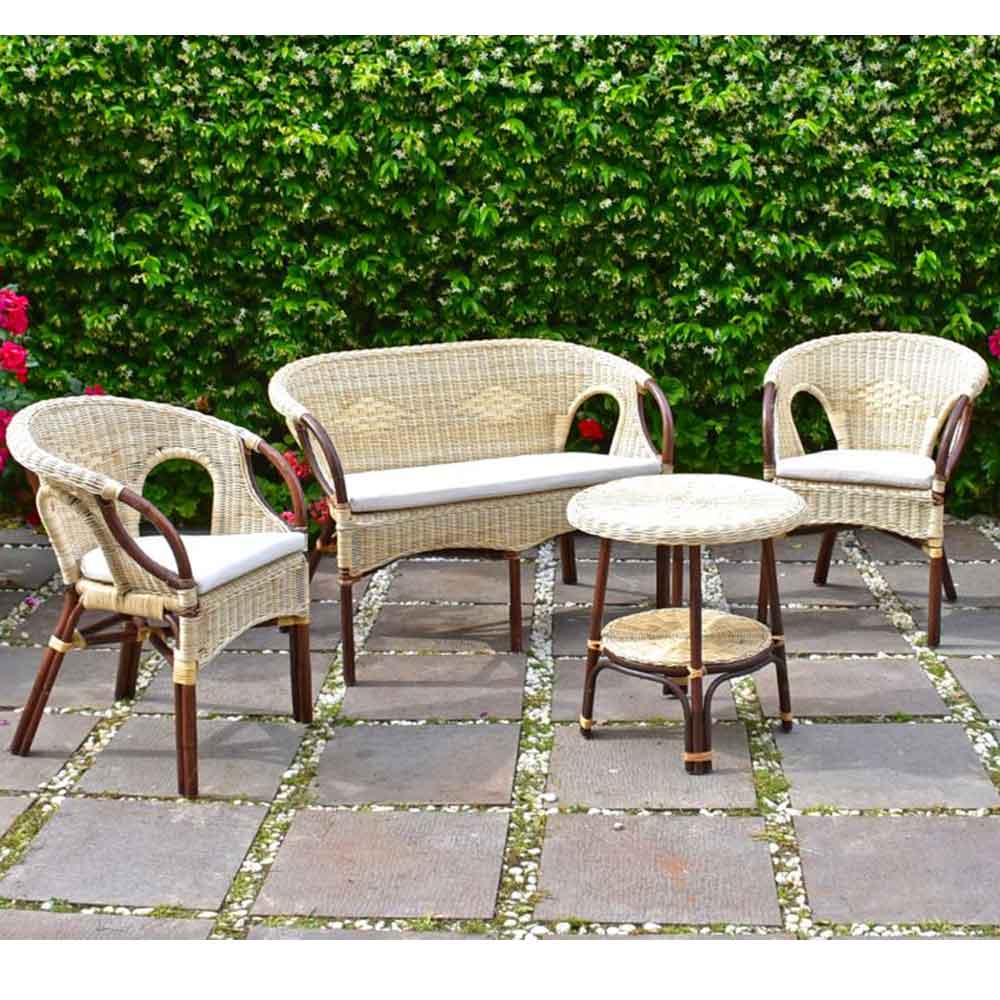 Maison Du Monde Sedie Da Giardino Finto Vimini Rattan Sintetico