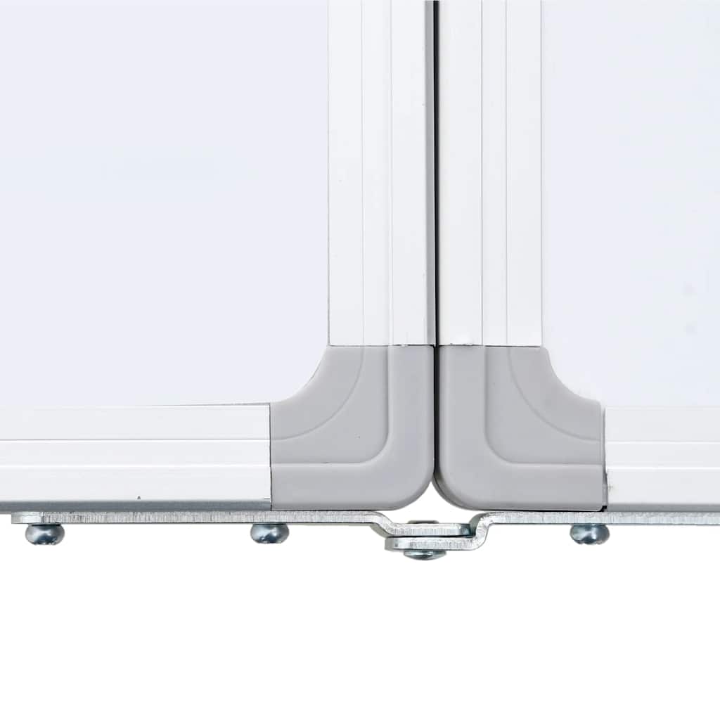 Tableau blanc magnétique pliable 120x60x1,7 cm aluminium - 6