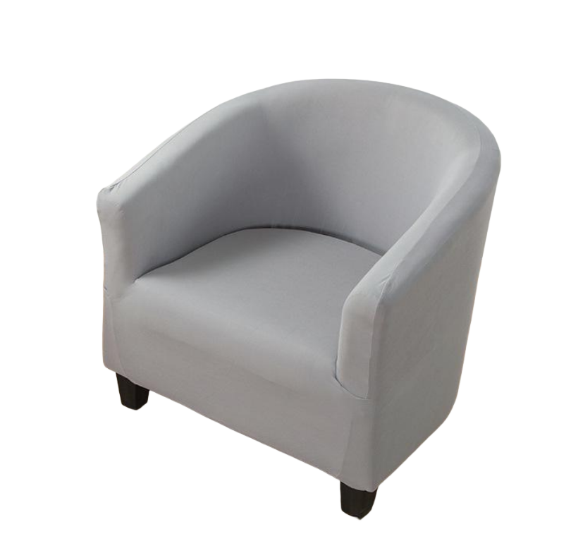 Copripoltrona con laccetti in panama Veronica - 1 posto grigio a righe