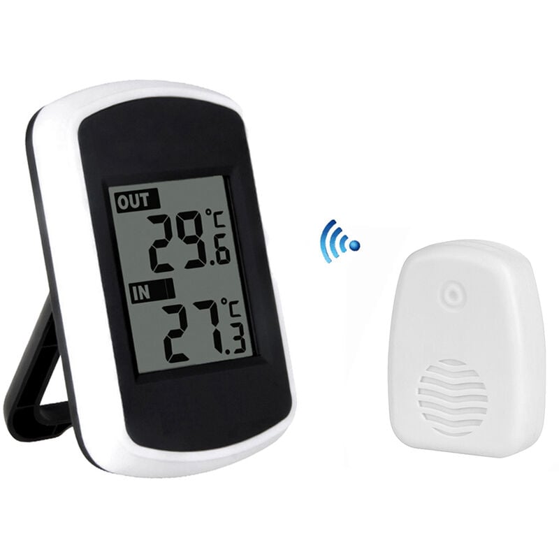 Bezprzewodowy LCD Tester Temperatury Otoczenia do Pomiaru Temperatury, Termometr Zewnętrzny i Wewnętrzny