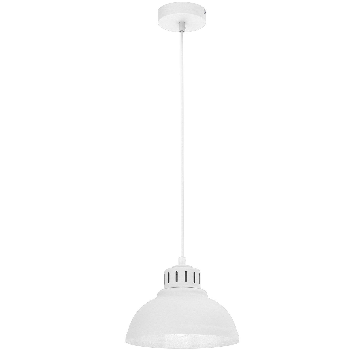 Lampa wisząca Sven biały matowy 1xE27x15W wym: 110 x 21 x 21 cm metal Luminex