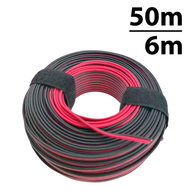 Cavo Elettrico TRI-Rated 2,5 Mm² Rosso/Nero, 50 Metri, 30A, Per Pannelli E Cablaggi, Certificato BS6231