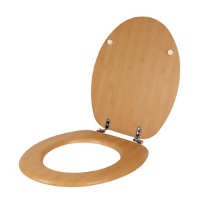 Sedile WC MSV CLÉO In MDF Terracotta Opaco - Cerniere Acciaio Inox, Design Elegante
