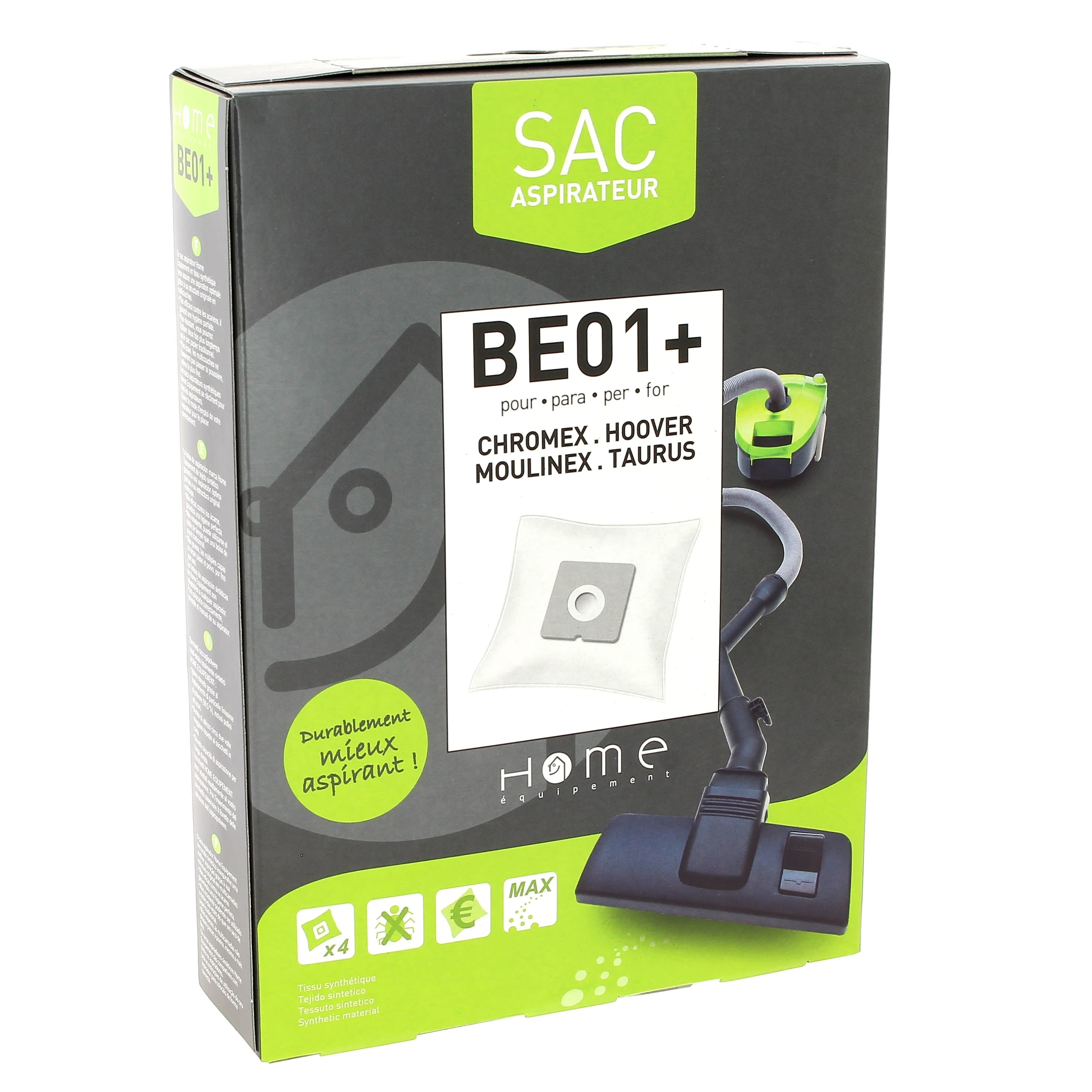 Bolsas de aspiradora (4) para aspiradoras domésticas carrefour