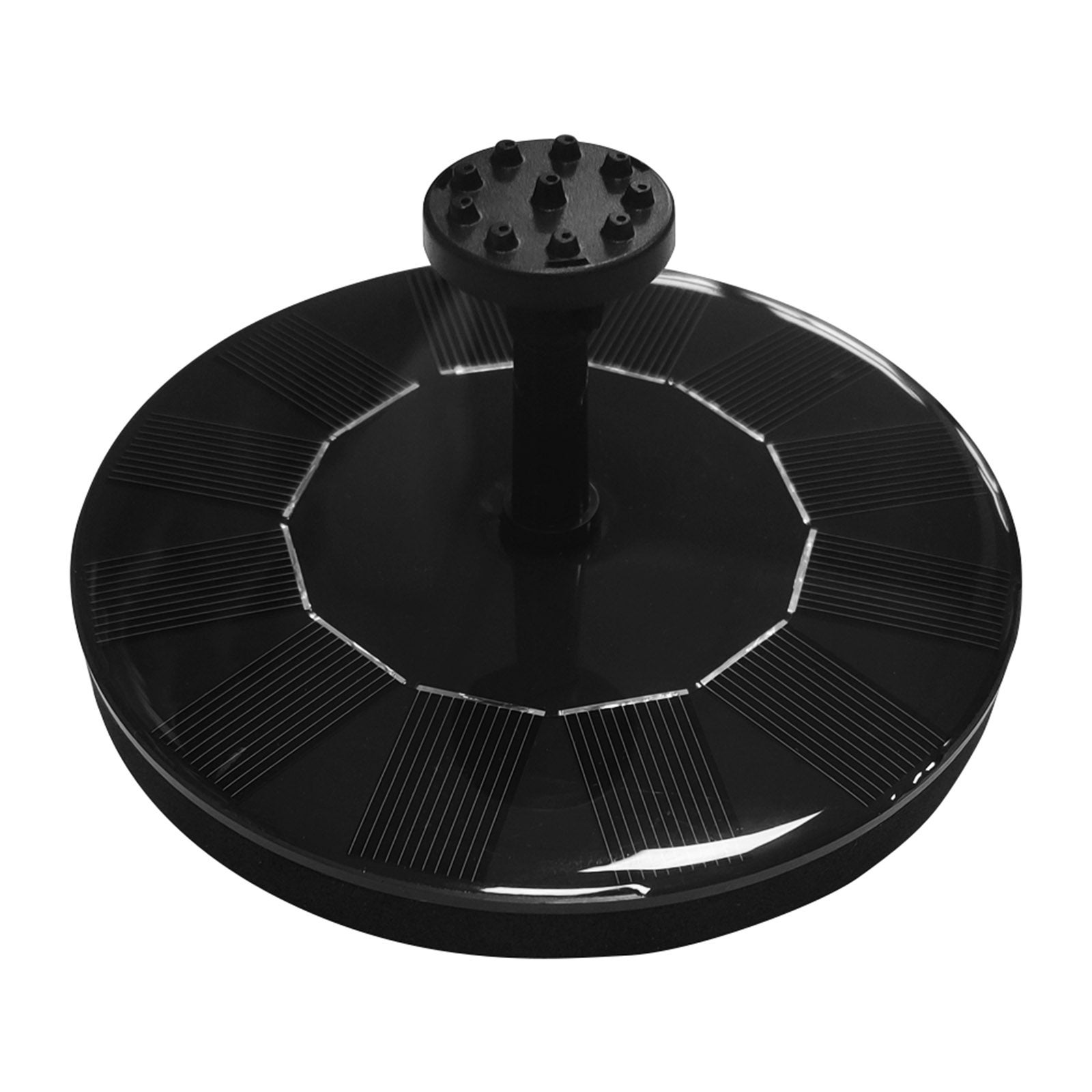 Fontaine solaire avec pompe à eau à 6 buses pour petit bassin, piscine ou jardin extérieur - 9