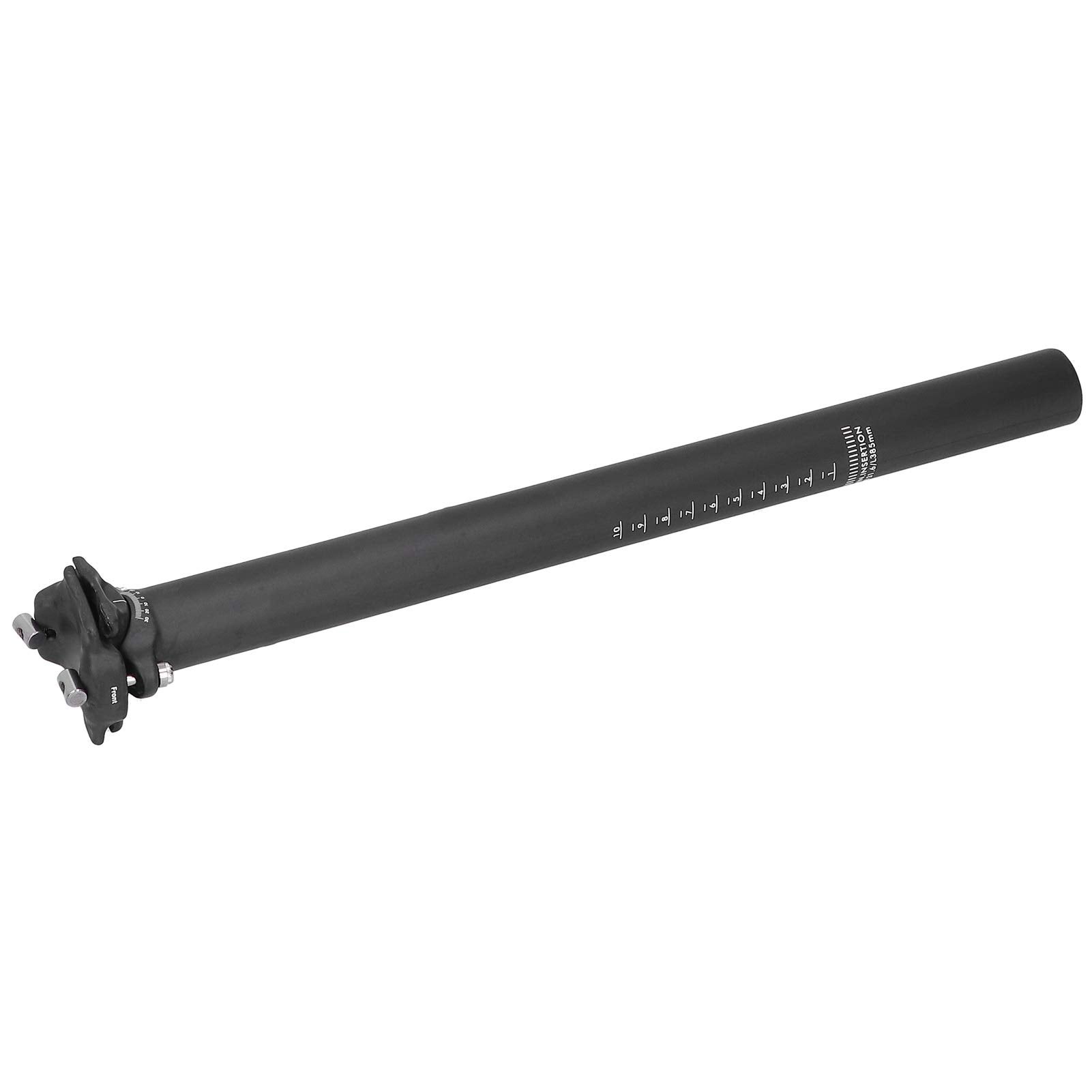 Tija De Sillín De Fibra De Carbono Para Bicicleta - Cabeza Recta, 350 Mm, En Diámetros 27.2/30.8/31.6 Mm, Ligera