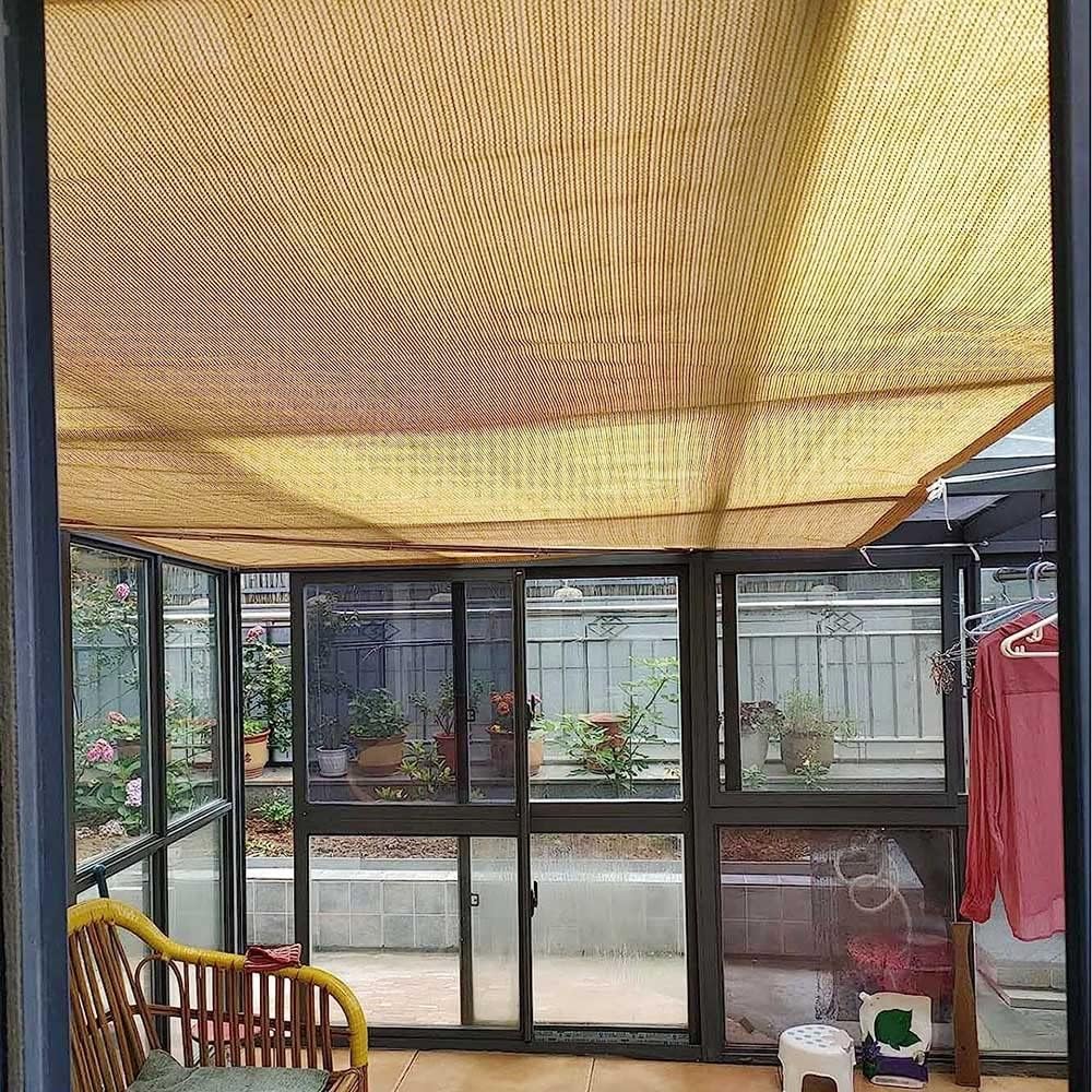 Voile d'ombrage terrasse, voile d'ombrage pergola, voile d'ombrage jardin filet d'ombrage perforé 3mX4m - 4