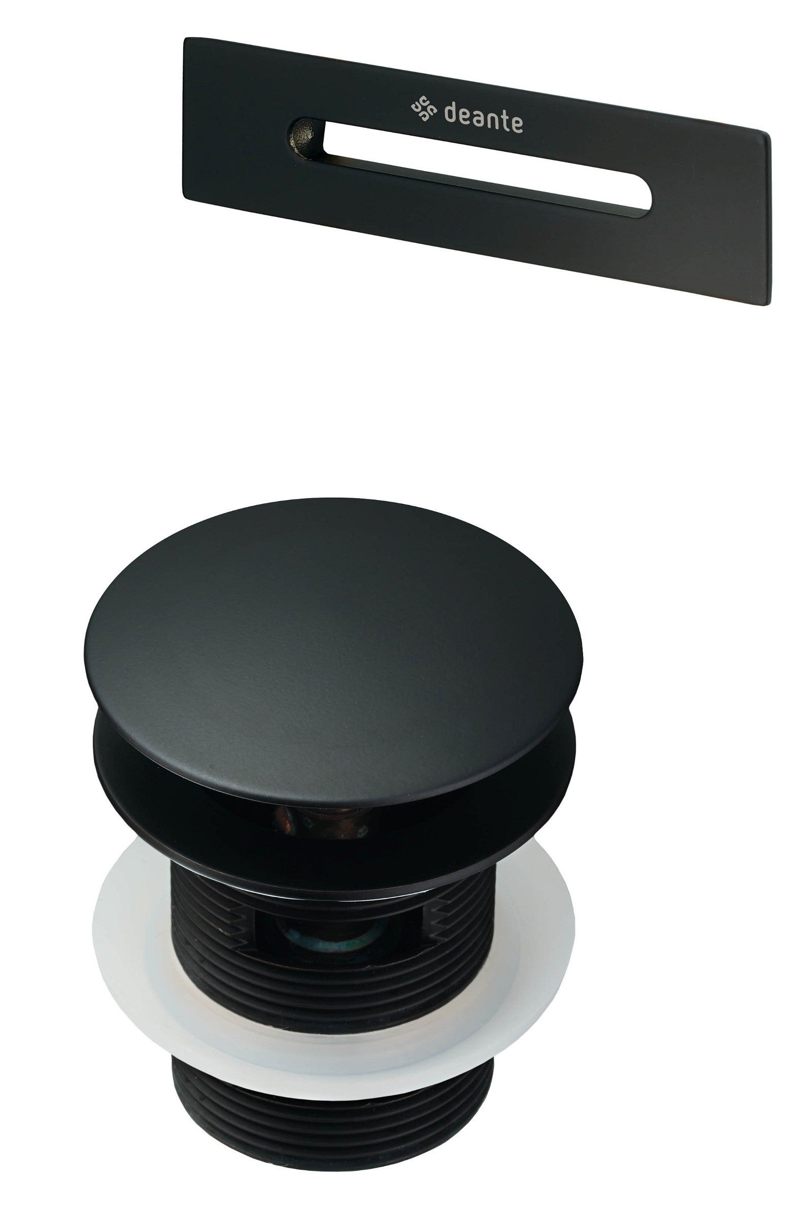 Deante  Kit Para Bañeras Con Desagüe Y Rebosadero En Mate Kyy_n10b, Mate Negro , Leroy Merlin