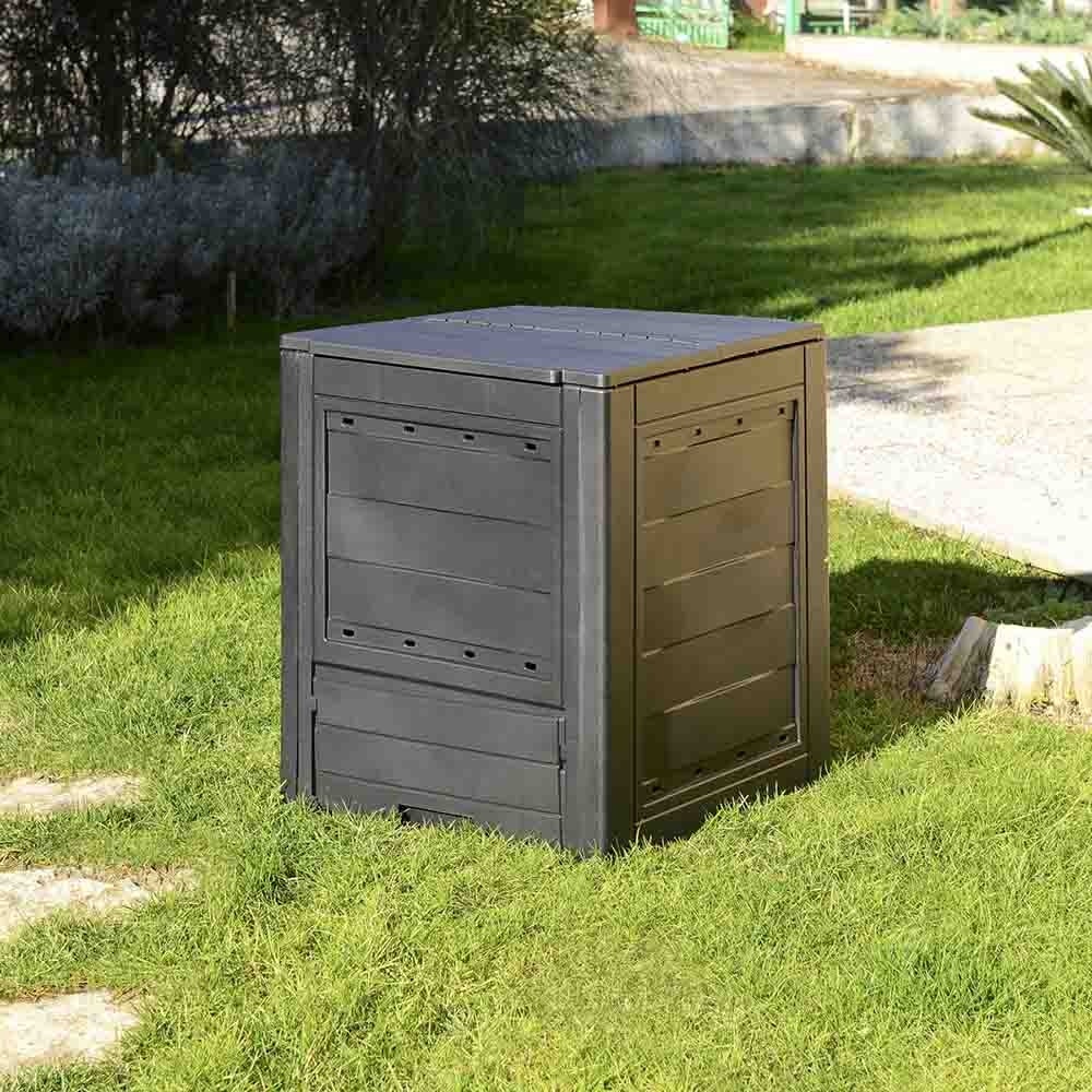 Composteur de jardin 260 Litres Noir Dim 60 x 60 x 73 cm Déchets divers TOOMAX - 7
