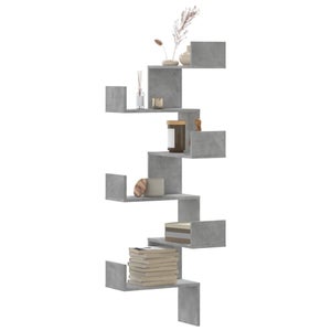 Étagère D'Angle FMD 4 Plateaux 45x45x75cm - Décor Chêne Artisan/Matera Pour Salon/Chambre