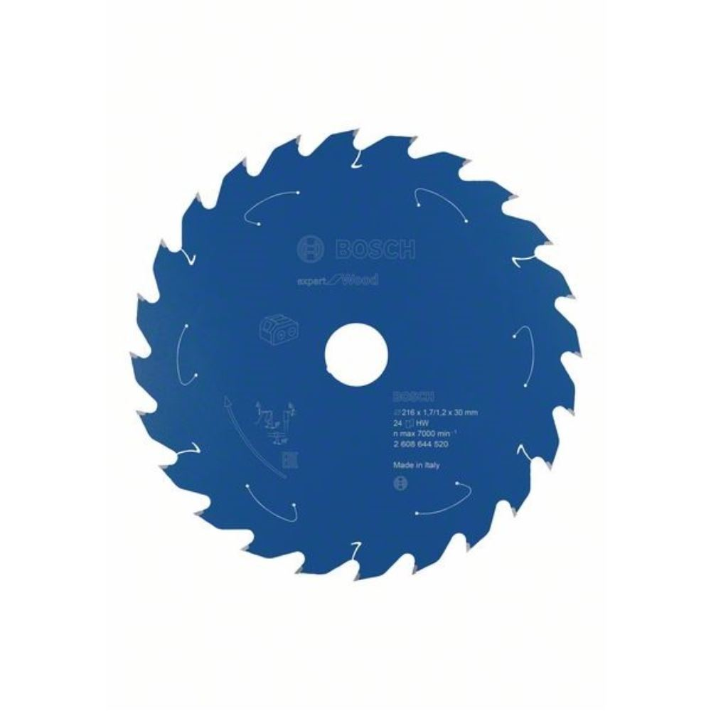 Disco de sierra circular Expert for Wood para sierras sin cables 216&amp;nbsp;x&amp;nbsp;1,7/1,2&amp;nbsp;x&amp;nbsp;30 T24