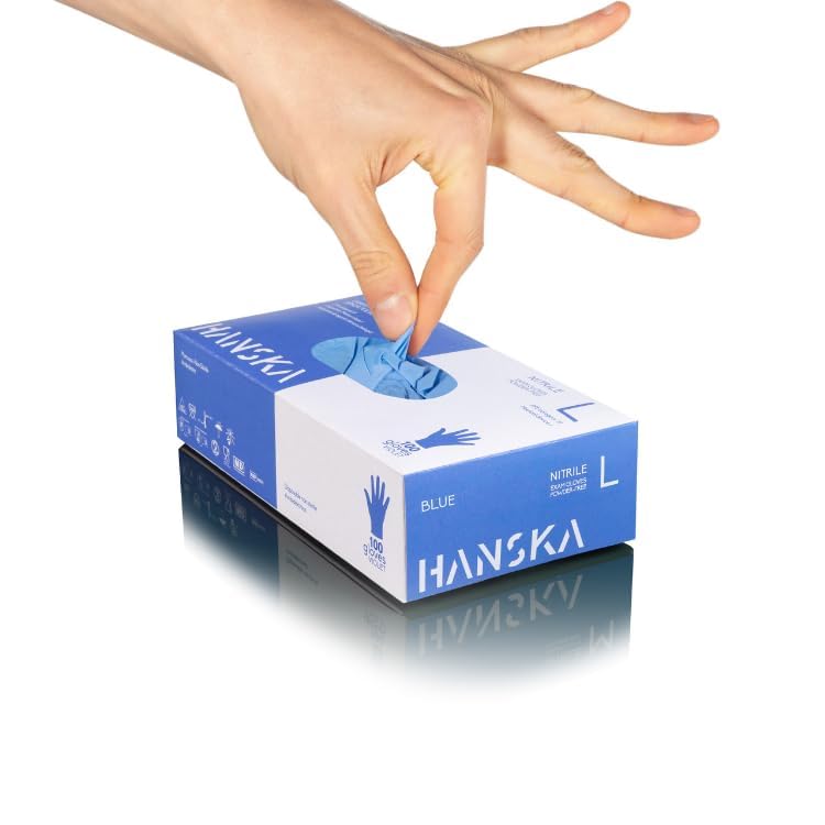 Safe Health - Guanti Monouso In Nitrile Taglia S, 100 Pezzi, 3 Mil, Senza Lattice E Senza Polvere, Blu Imperiali - 2