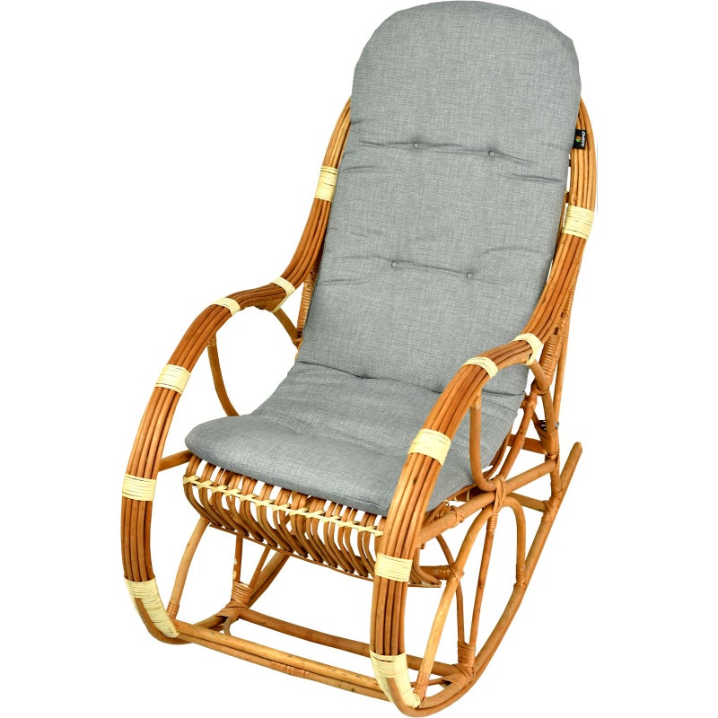 Poduszka na fotel bujany wiklinowy AMPO jasny szary 1 szt.