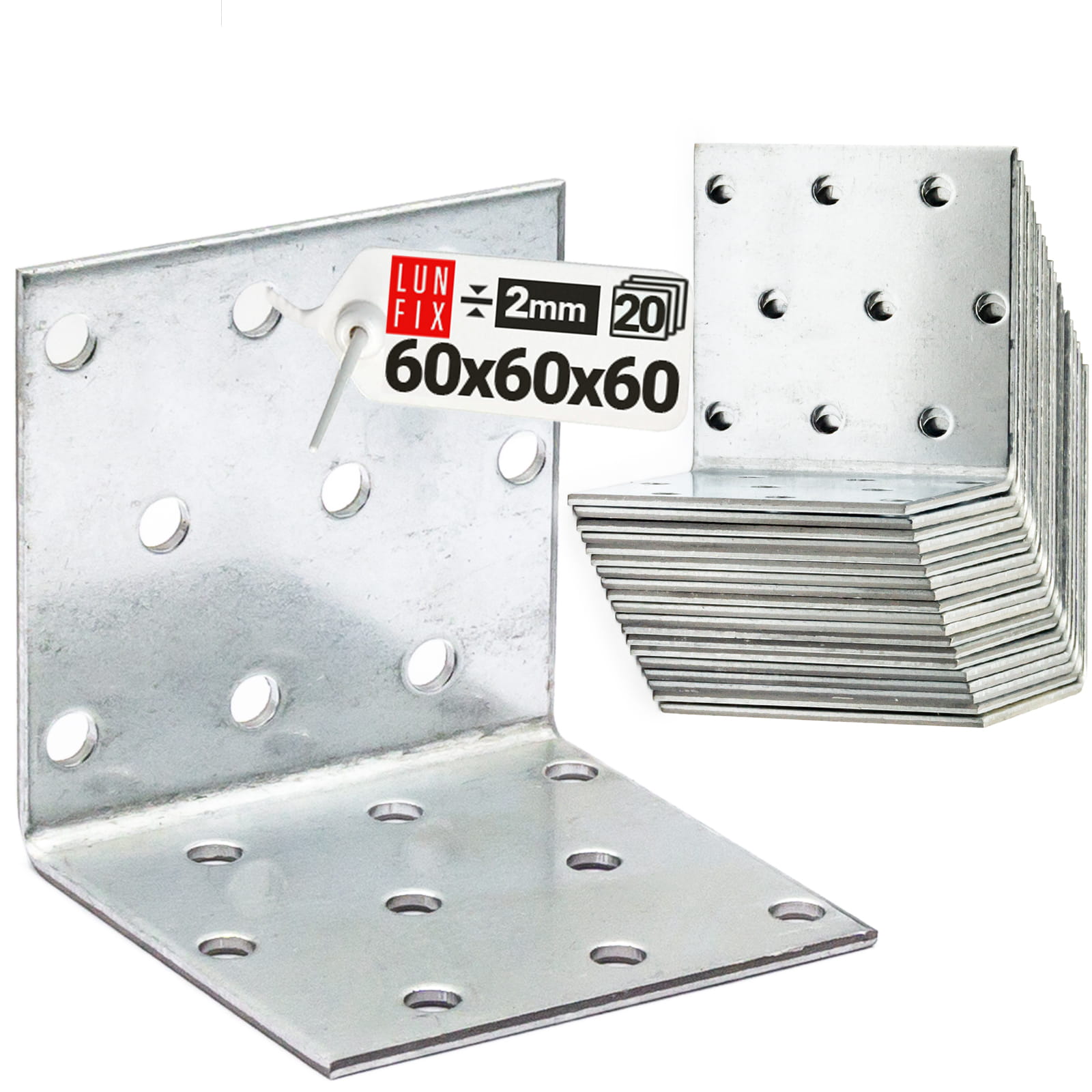 Kątownik montażowy 60x60x60x2 20szt.