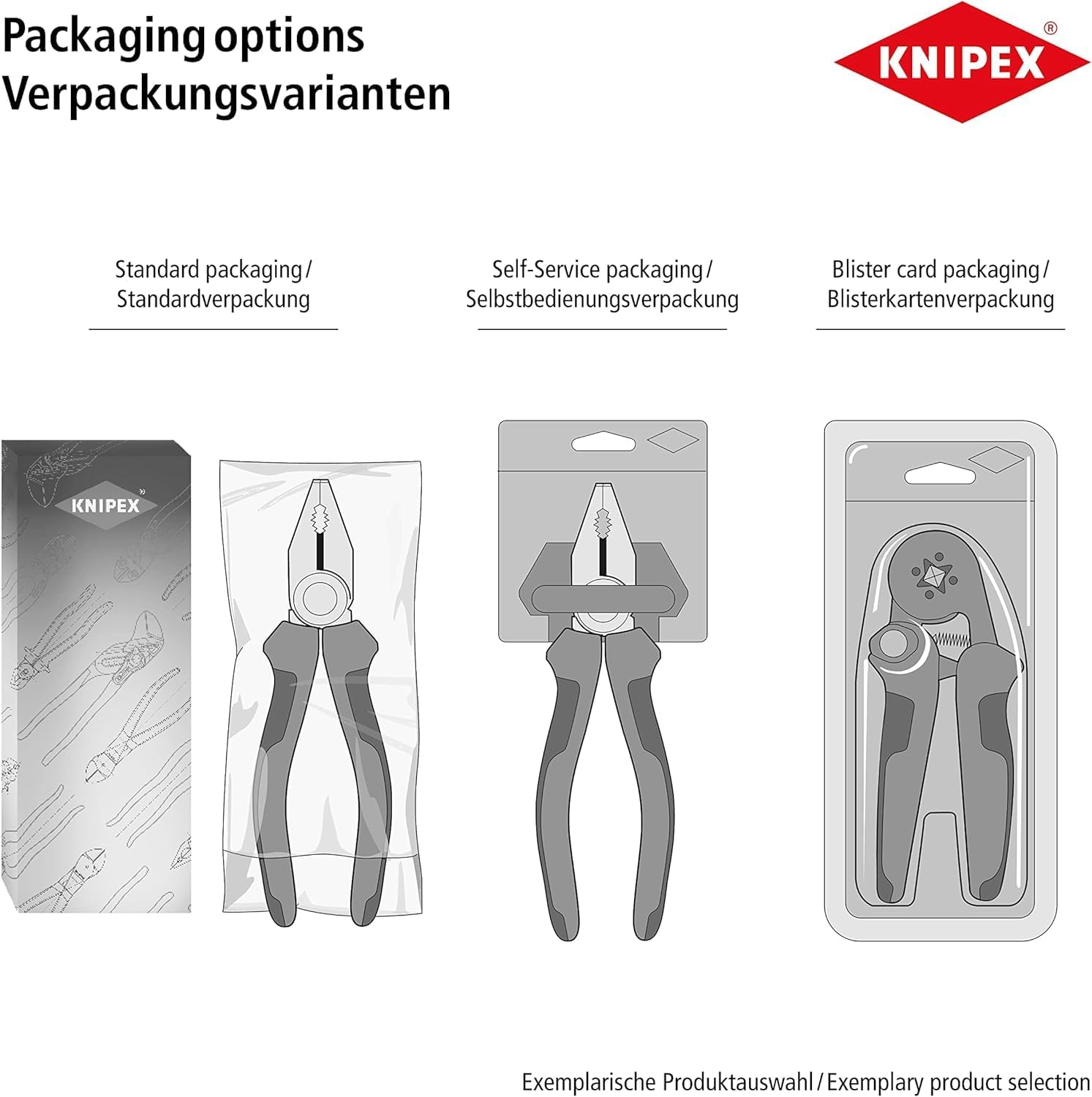 Pince de montage Knipex pour rondelles ressort et circlips sans trou ...