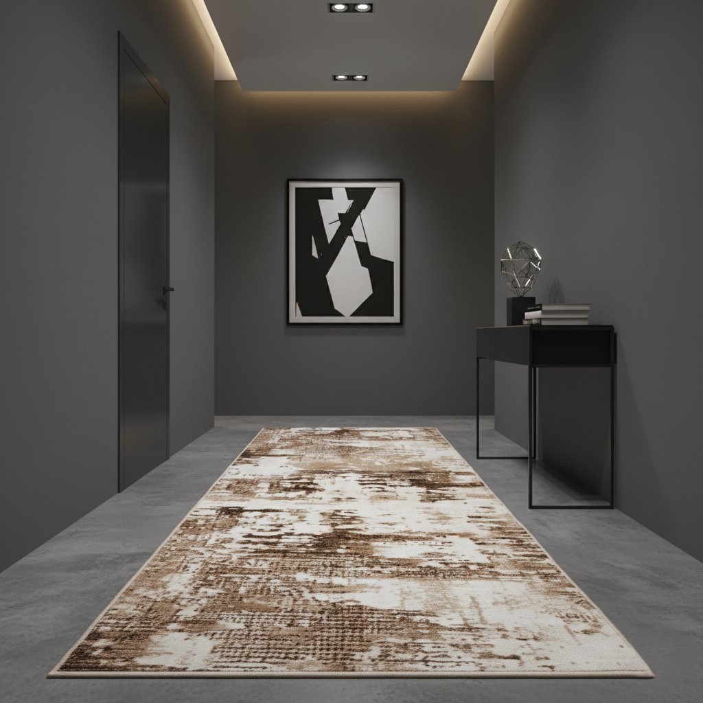 Tapis couloir Ravena pour sublimer vos espaces, Marron, 80 x 350 cm - 6