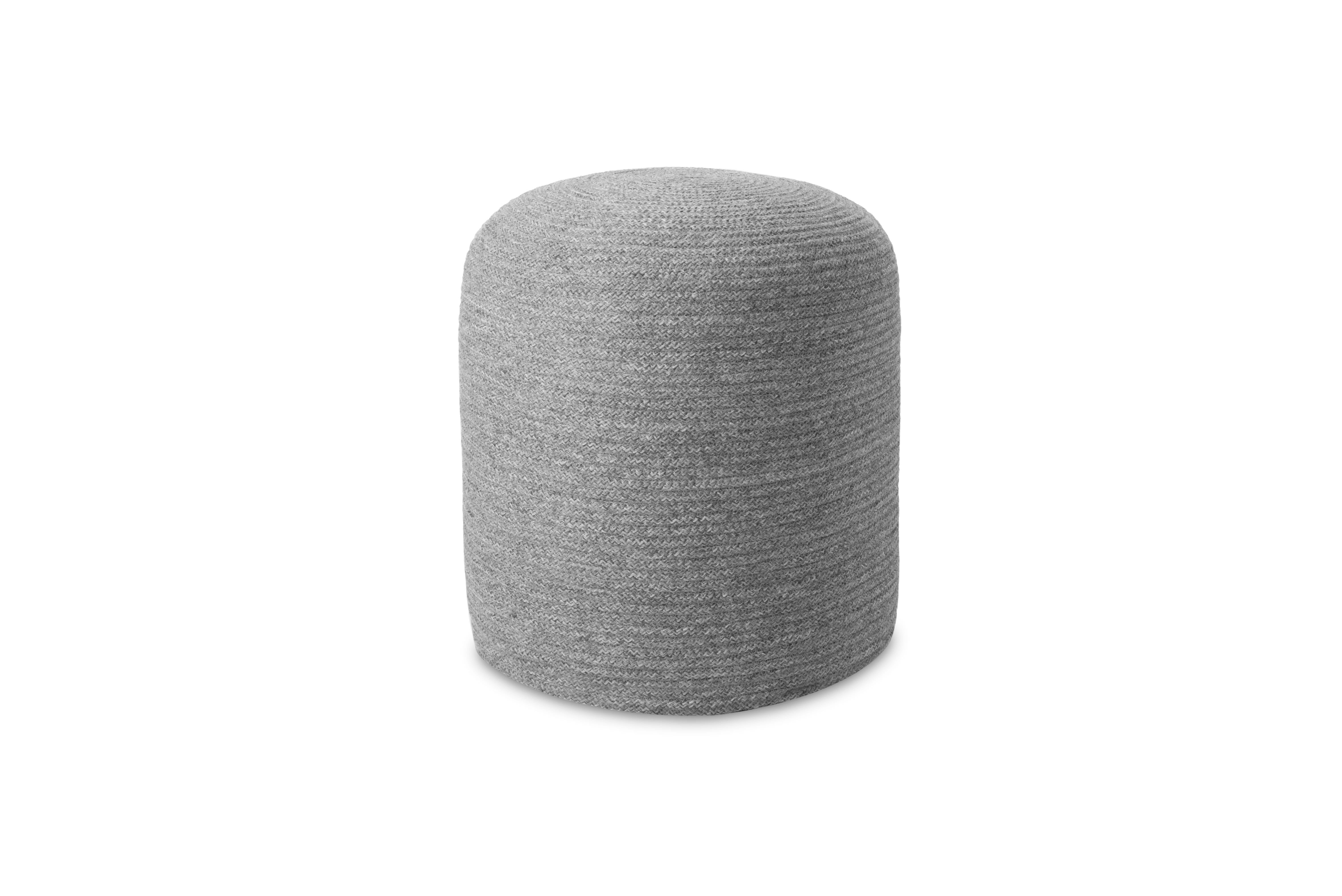 Puf Sphere Grey Ø45x45 cm – nowoczesny puf dekoracyjny do salonu i sypialni