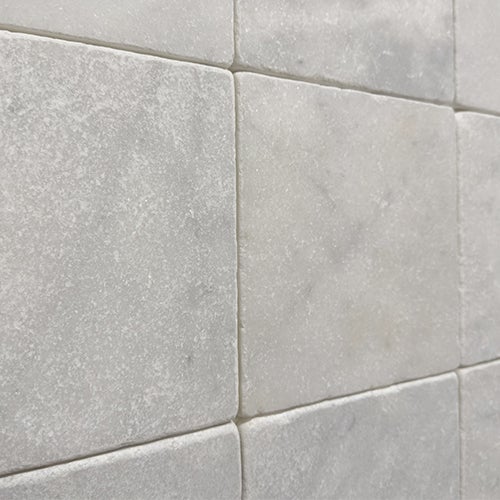 Carrelage sol/mur en marbre blanc - 20 x 20 x 1 cm - C-NEGOCE - 2