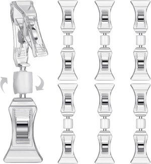 10 Clips Pour étiquettes De Prix - Porte-étiquettes Réglable Pour Supermarchés, Magasins