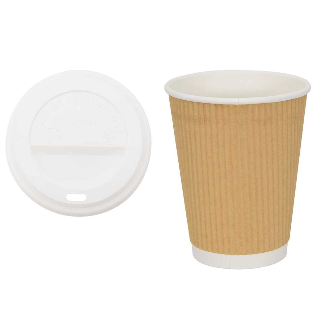Générique Couvercles de Tasses à café en Papier 80 mm 8oz 1000 pcs
