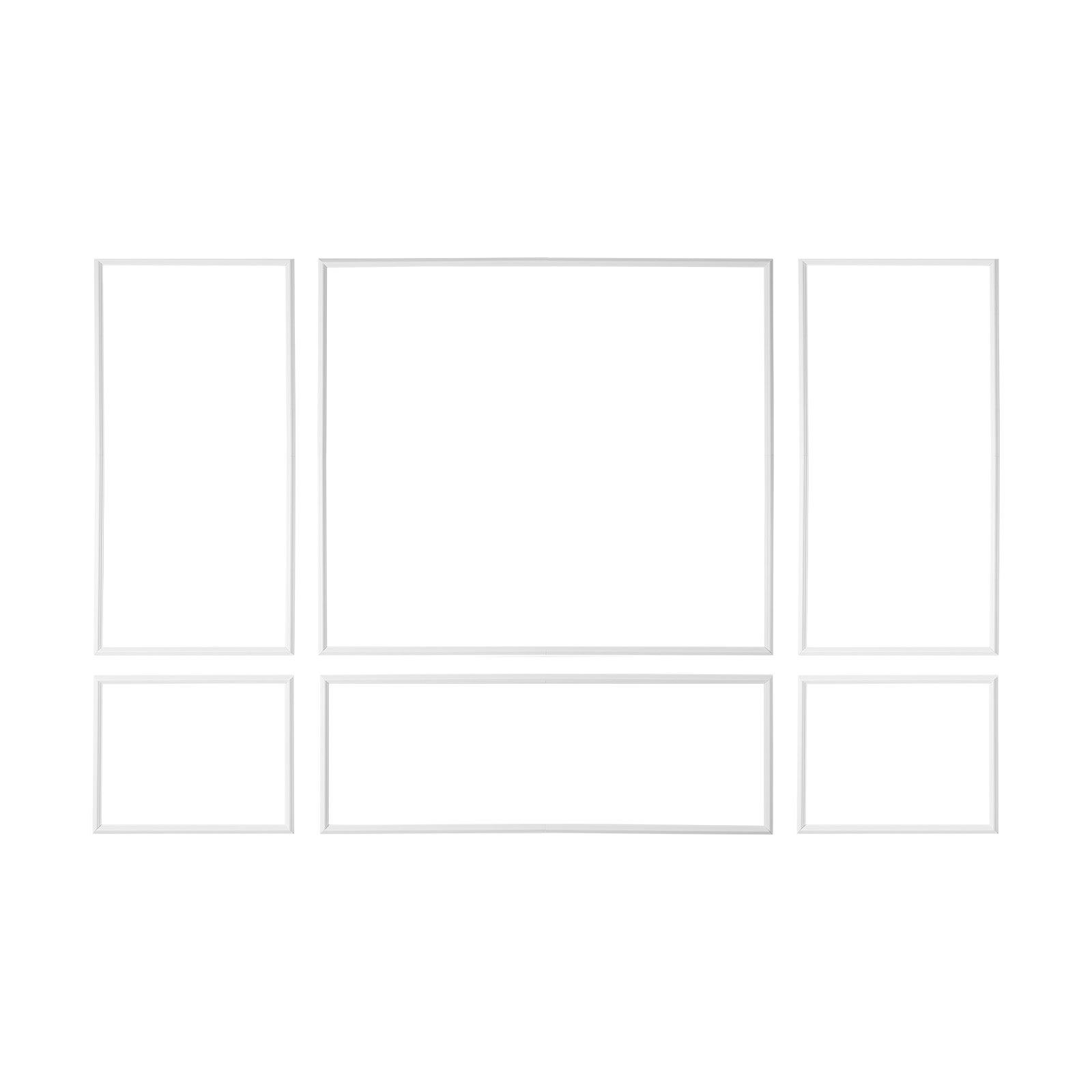 Kit de molduras de pared VEVOR precortadas, paquete de 3 marcos de molduras de pared, 79 cm, 80 cm, 61 cm, 91 cm, para decoración interior de sala - 9